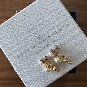COPY - BHLDN Pearl and crystal earrings